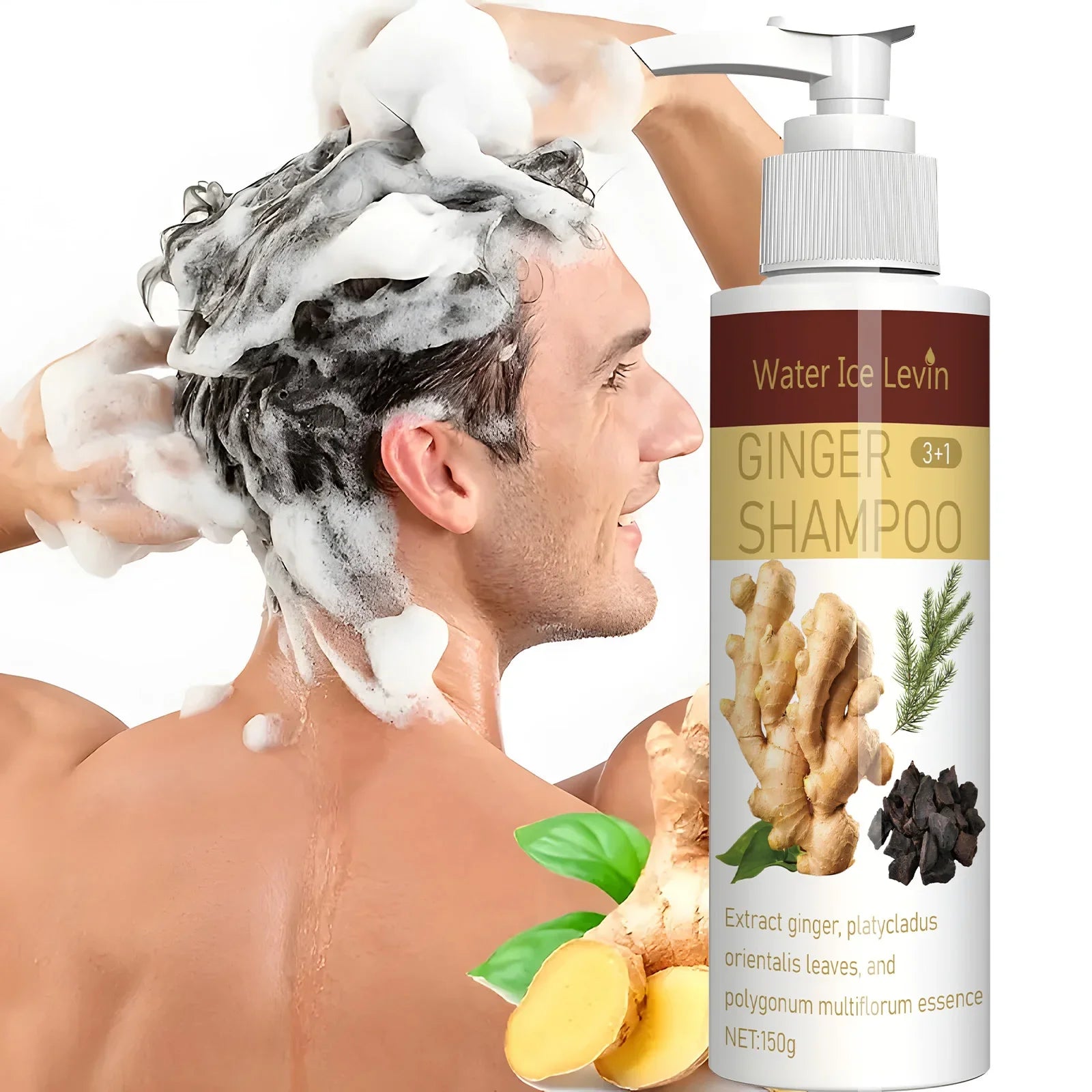 Ginger Regrowth Shampoo for Hair Loss and Dandruff