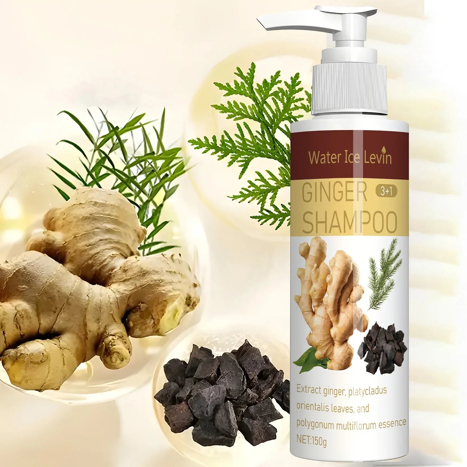 Ginger Regrowth Shampoo for Hair Loss and Dandruff