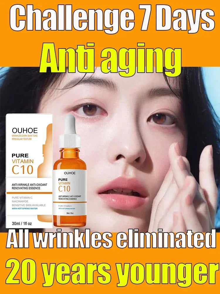 NNEOBA Wrinkle Remover Face Serum - Lifting, Firming, Anti-Aging Essence with Vitamin C