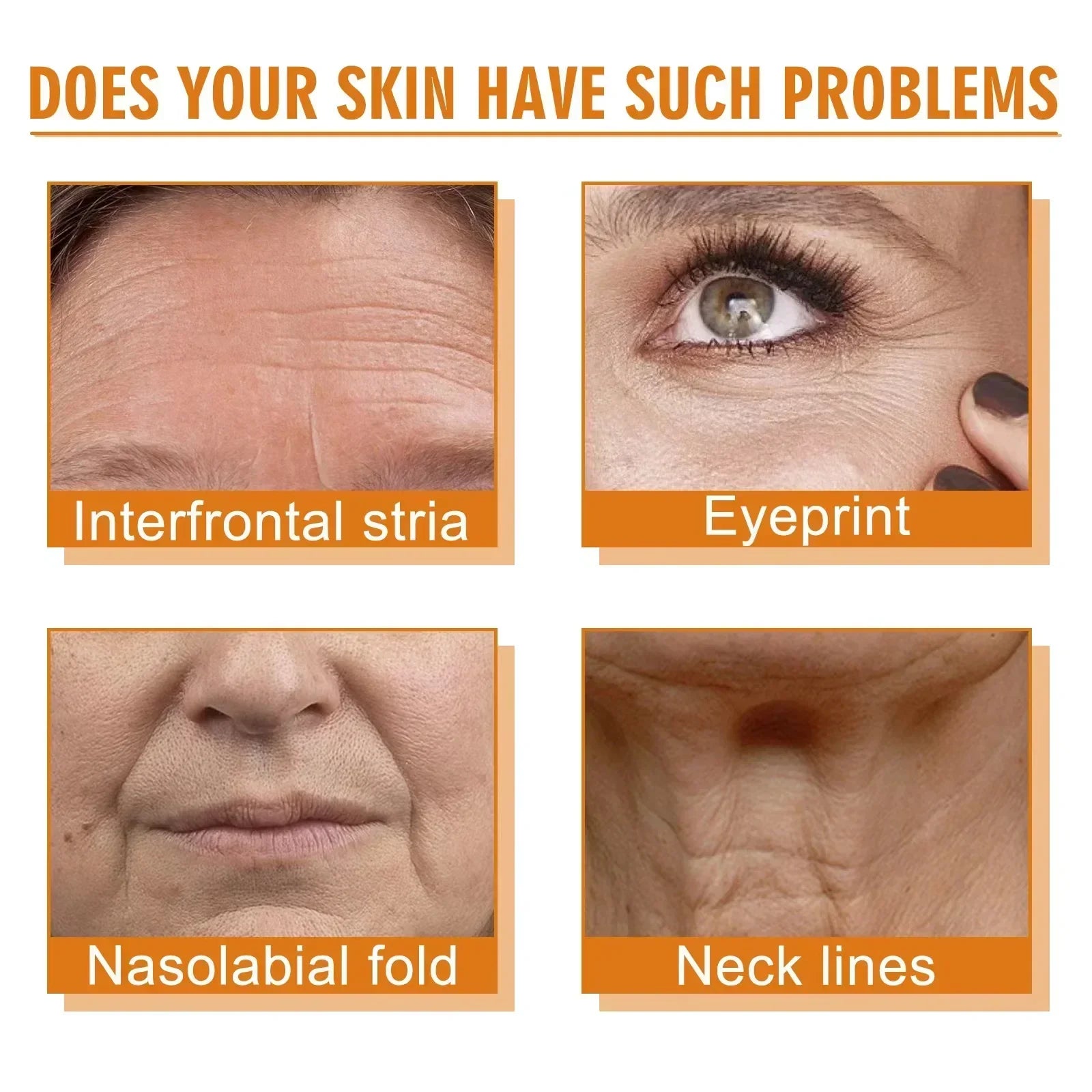 NNEOBA Wrinkle Remover Face Serum - Lifting, Firming, Anti-Aging Essence with Vitamin C