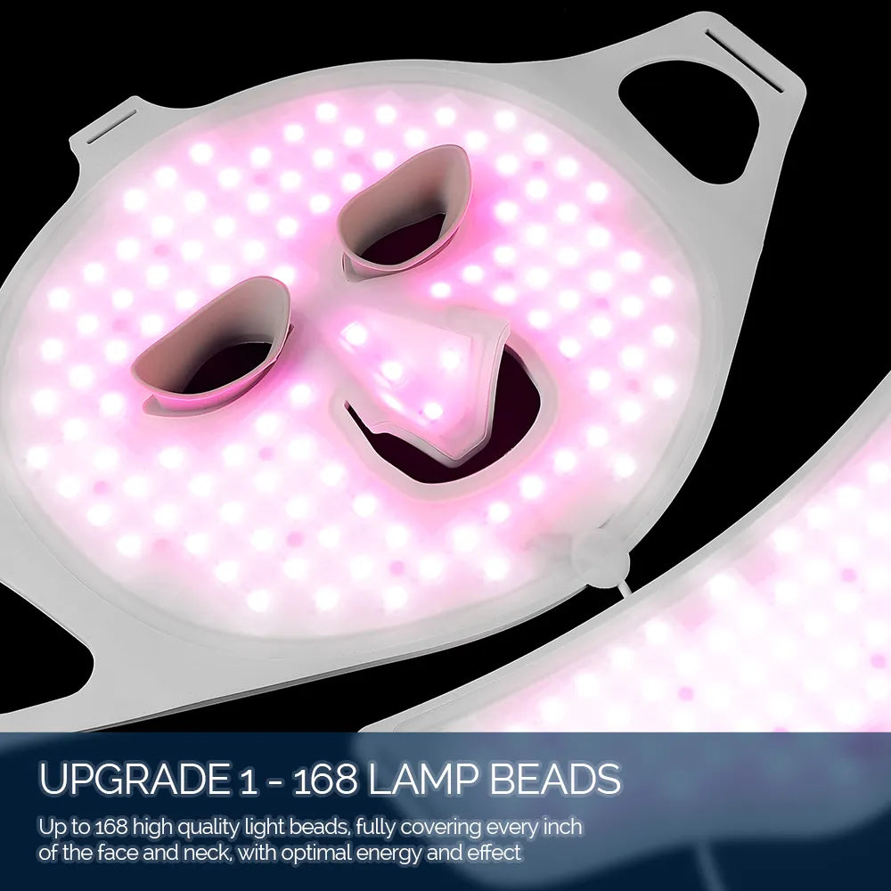 7 Colors LED Face & Neck Mask - Phototherapy for Skin Rejuvenation
