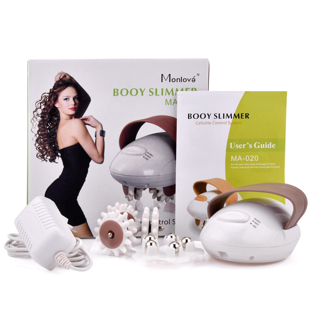 Electric Body Massager Relieve Fatigue Roller Anti-Cellulite Massaging Weight Loss Slimming Massager Facial Body Slimmer Device